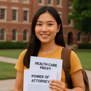 health care proxy power of attorney college kids