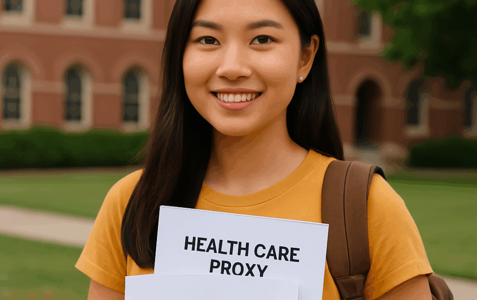 health care proxy power of attorney college kids